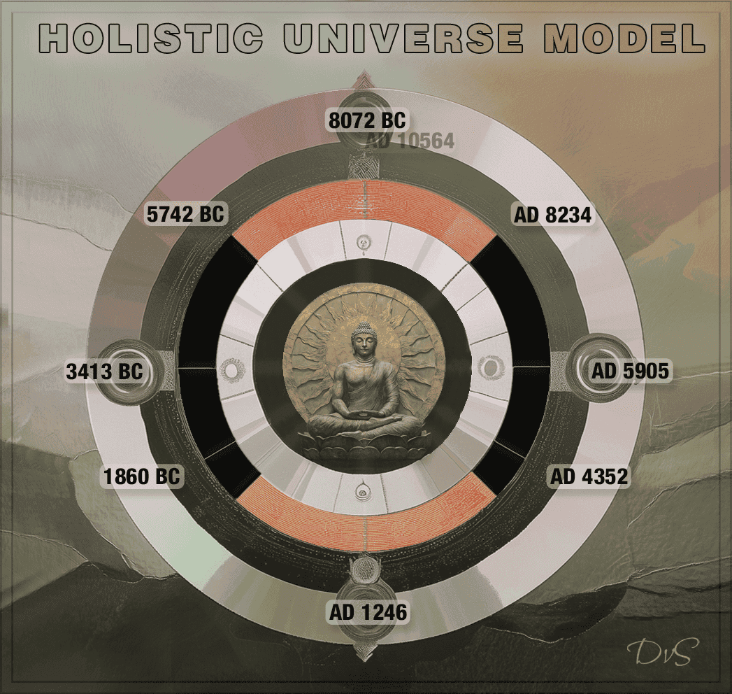 Diagram showing proposed flexible calendar system where leap day placement shifts over 18,636-year perihelion precession cycle to accommodate changing season lengths as aphelion moves from July through the year